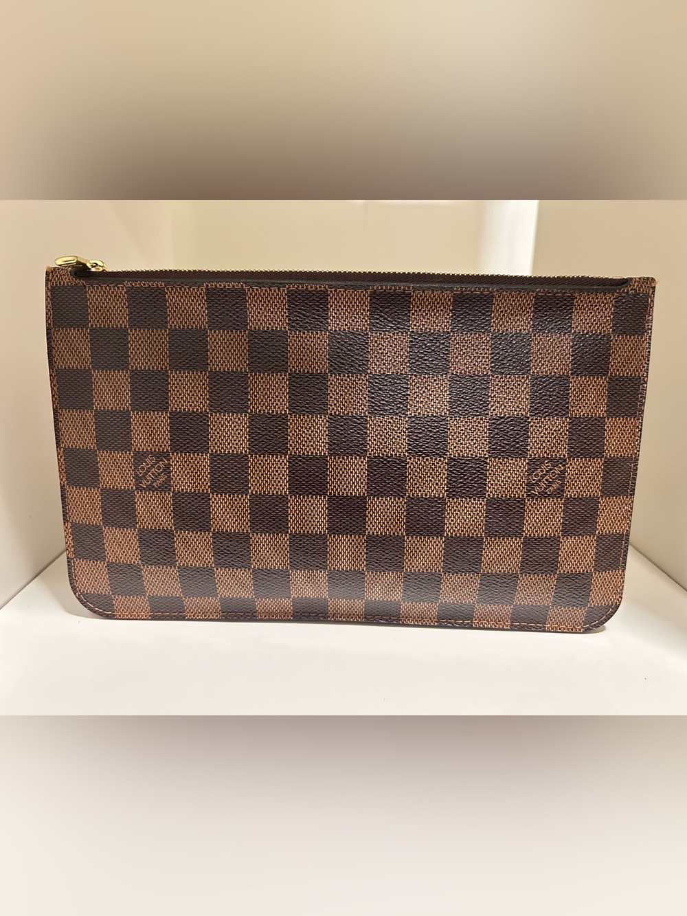 Authentic Louis Vuitton Neverfull Pouchette Wristlet - Picture 2 of 14